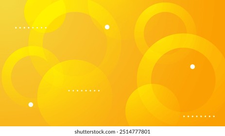 Yellow abstract background with shapes