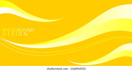 yellow abstract background with smooth texture and curves. blank design for banner, landing page, website