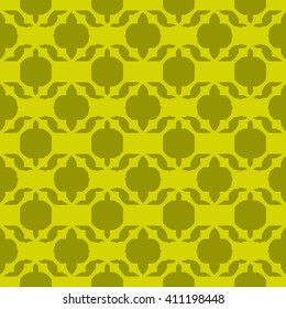 Yellow abstract background, striped textured geometric seamless pattern