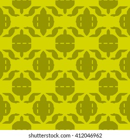 Yellow abstract background, striped textured geometric seamless pattern