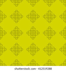 Yellow abstract background, striped textured geometric seamless pattern