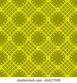 Yellow abstract background, striped textured geometric seamless pattern