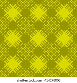 Yellow abstract background, striped textured geometric seamless pattern