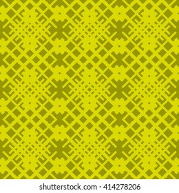 Yellow abstract background, striped textured geometric seamless pattern