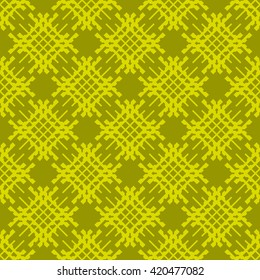 Yellow abstract background, striped textured geometric seamless pattern