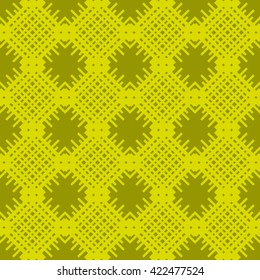 Yellow abstract background, striped textured geometric seamless pattern