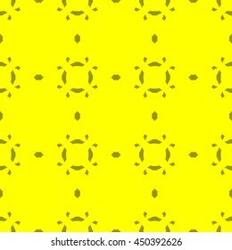 Yellow abstract background, striped textured geometric seamless pattern
