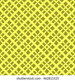 Yellow abstract background, striped textured geometric seamless pattern
