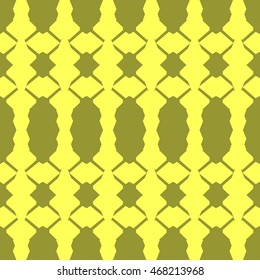 Yellow abstract background, striped textured geometric seamless pattern