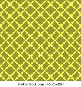 Yellow abstract background, striped textured geometric seamless pattern