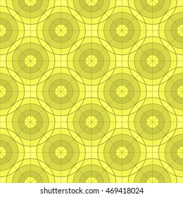 Yellow abstract background, striped textured geometric seamless pattern
