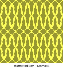 Yellow abstract background, striped textured geometric seamless pattern