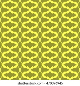 Yellow abstract background, striped textured geometric seamless pattern