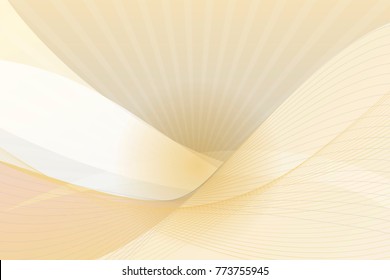 Yellow abstract background with sun ray light, vector