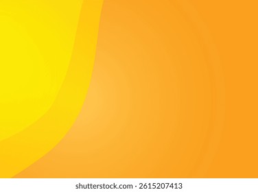 Yellow abstract background with sunburst rays and smooth color gradients. Bright, energetic vector design for digital use.