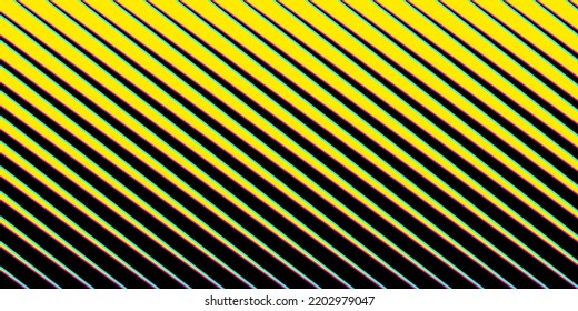 Yellow abstract background, texture with neon diagonal lines, vector illustration.