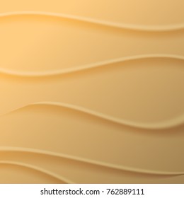 Yellow abstract background, texture wave of sand, vector illustration.