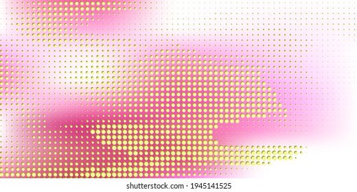Yellow abstract background with  triangles and halftone pattern, can be used as a template for various documents