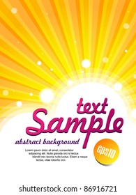 Yellow Abstract Background Vector