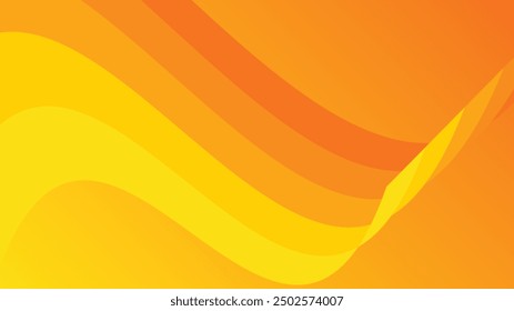 Yellow Abstract background vector design. Orange gradation geometric background, suit for banner, flyer, web, presentation template, etc