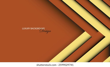 Yellow abstract background vector design. Trendy simple diagonal dynamic geometric stripes vector design with shine lines and shadow. Suit for cover, poster, brochure, banner, website, business card, 