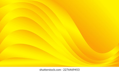 Yellow abstract background, wave graphic, Geometric vector, Minimal Texture, web background, yellow cover design, flyer template, banner, wall decoration, wallpaper, yellow gradient background