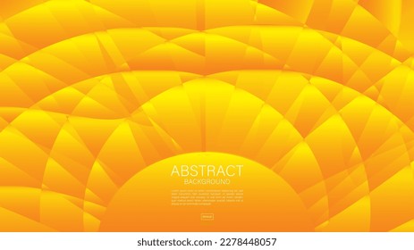 Fondo abstracto amarillo, gráfico ondulado, vector geométrico, textura mínima, fondo web, diseño de cubierta amarillo, plantilla de volante, pancarta, decoración de pared, papel pintado, fondo degradado amarillo