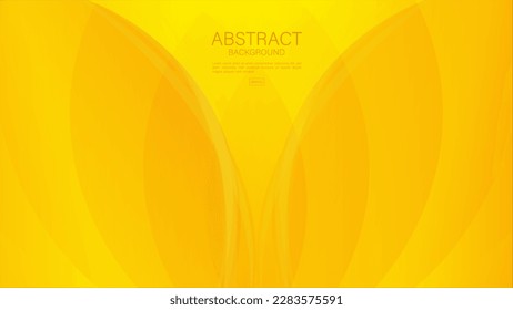 Yellow abstract background, wave graphic, Geometric vector, Minimal Texture, web background, yellow cover design, flyer template, banner, wall decoration, wallpaper, yellow gradient background