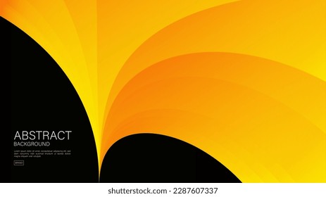 Yellow abstract background, wave graphic, Geometric vector, Minimal Texture, web background, yellow cover design, flyer template, banner, wall decoration, wallpaper, yellow gradient background