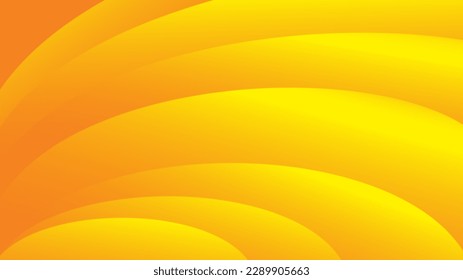Fondo abstracto amarillo, gráfico ondulado, vector geométrico, textura mínima, fondo web, diseño de cubierta amarillo, plantilla de volante, pancarta, decoración de pared, papel pintado, fondo degradado amarillo