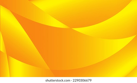 Fondo abstracto amarillo, gráfico ondulado, vector geométrico, textura mínima, fondo web, diseño de cubierta amarillo, plantilla de volante, pancarta, decoración de pared, papel pintado, fondo degradado amarillo