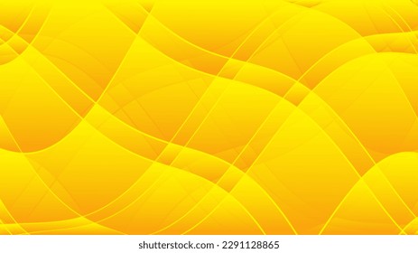 Yellow abstract background, wave graphic, Geometric vector, Minimal Texture, web background, yellow cover design, flyer template, banner, wall decoration, wallpaper, yellow gradient background