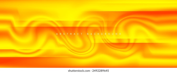 yellow abstract background with wave and stripes