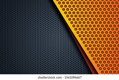 Yellow abstract backgrund vector, modern corporate concept with texture effect.