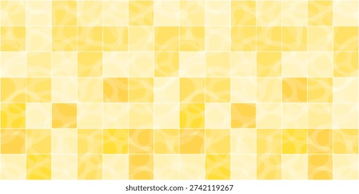 Yellow abstract ceramic bathroom tile pattern background