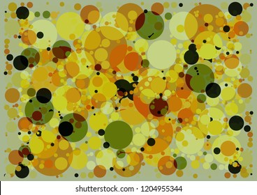 yellow abstract circle background vector pes 10.