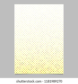 Yellow abstract circle pattern brochure background - vector stationery template design