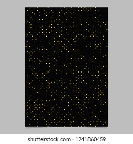 Yellow abstract circle pattern brochure background - vector stationery template design
