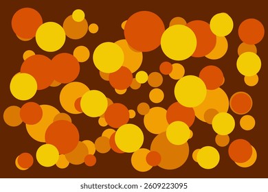 Yellow abstract circles create a playful geometric background, designed in flat modern style, ideal for poster design, digital ads, website decoration, and stylish presentation templates.
