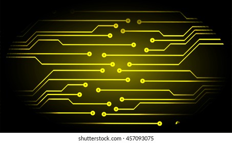 yellow abstract cyber future technology concept background