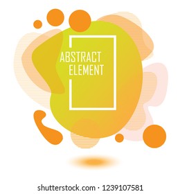 yellow abstract element background with modern concept