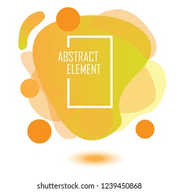 yellow abstract element background with modern concept