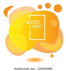 yellow abstract element background with modern concept