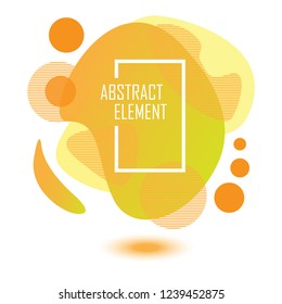 yellow abstract element background with modern concept
