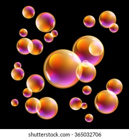 yellow abstract festive bokeh lights background art