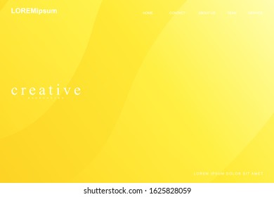 Yellow. Abstract fluids composition 2020 background trend. Liquid, wavy, dynamic background, gradient color, flowing shapes,. Usable for landing page. Modern and Trendy background color.
