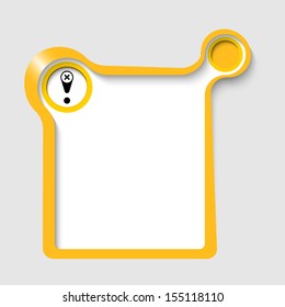 yellow abstract frames for any text