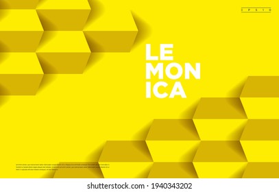 Yellow abstract geometric background design. For cover design, book design, presentation template, website, poster, flyer, advertising, brochure, brand identity etc. Vector EPS 10