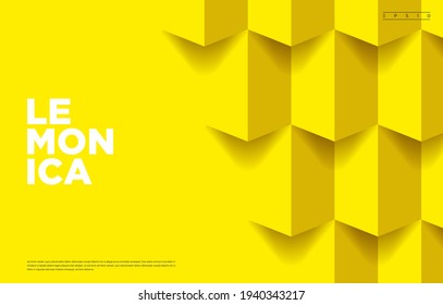 Diseño de fondo geométrico abstracto amarillo. Para diseño de portada, diseño de libros, plantilla de presentación, sitio web, afiche, volante, publicidad, folleto, identidad de marca, etc. Vector EPS 10