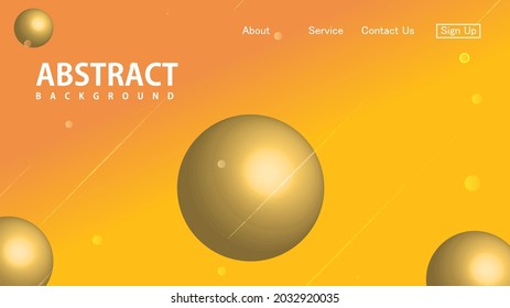 Yellow Abstract geometric background. Modern design. Templates for landing page.
